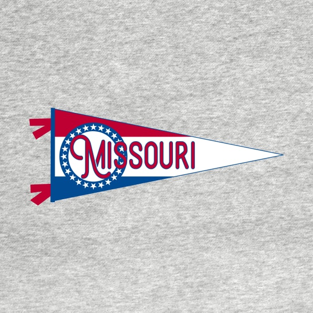 Missouri Flag Pennant by zsonn